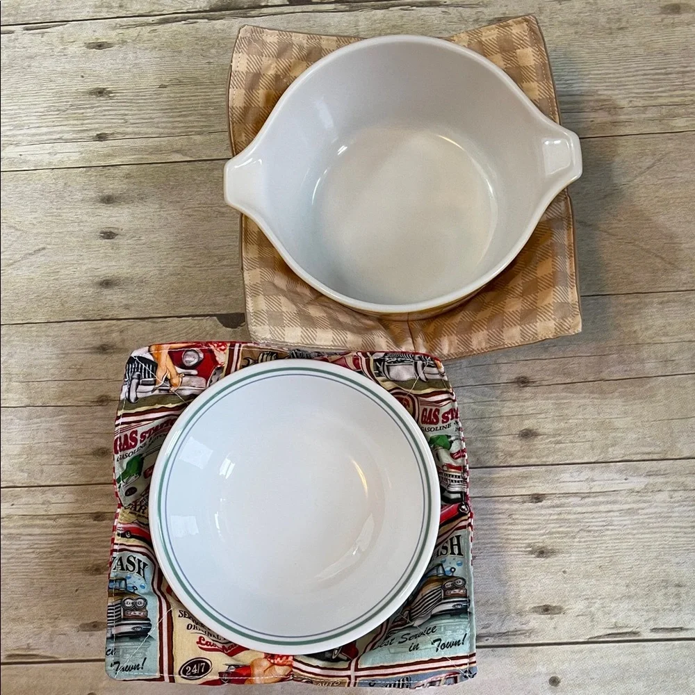 Buy 1 Get 1 Micro Bowl Cozies Masculine/Vintage Gift This Listing Only B1G1